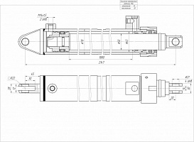 ГИДРОЦИЛИНДР ВЫДВИЖЕНИЯ ОПОР ЦГ-63.50Х1880.01 (АНАЛОГ ЗАМЕНА КС-45721.31.300)