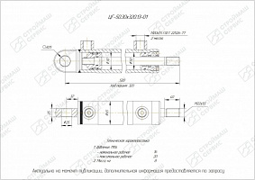 ГИДРОЦИЛИНДР РАБОЧЕГО ОРГАНА ЦГ-50.30Х320.13-01