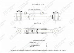 ГИДРОЦИЛИНДР РАБОЧЕГО ОРГАНА ЦГ-50.30Х205.22-01