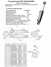 ГИДРОЦИЛИНДР ЕДЦГ 80.50Х200.000-04 (ЕДЦГ-80.50.500)