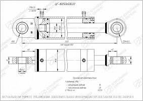 ГИДРОЦИЛИНДР РАБОЧЕГО ОРГАНА ЦГ-100.50Х500.22