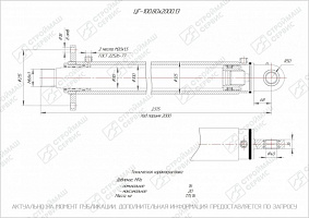 ГИДРОЦИЛИНДР РАБОЧЕГО ОРГАНА ЦГ-100.80Х2000.13