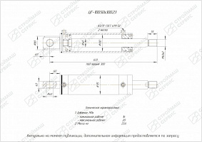 ГИДРОЦИЛИНДР РАБОЧЕГО ОРГАНА ЦГ-100.50Х300.23