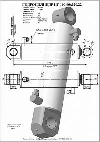 ГИДРОЦИЛИНДР ГРЕЙФЕРА ЦГ-100.60Х320.22