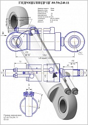 Гидроцилиндр ЦГ-80.50х240.11