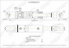 ГИДРОЦИЛИНДР РАБОЧЕГО ОРГАНА ЦГ-50.30Х560.01-02