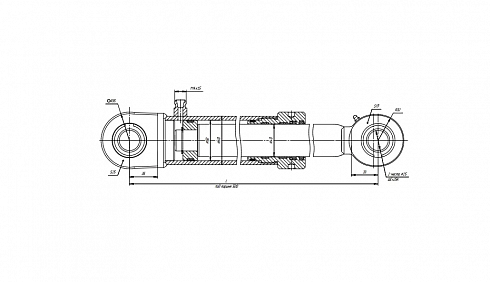 ГИДРОЦИЛИНДР РАБОЧЕГО ОРГАНА ЦП-50.40Х500.11