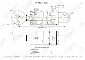 ГИДРОЦИЛИНДР РАБОЧЕГО ОРГАНА ЦГ-100.50Х630.22