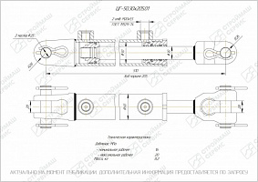 ГИДРОЦИЛИНДР РАБОЧЕГО ОРГАНА ЦГ-50.30Х205.01