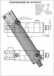 ГИДРОЦИЛИНДР РАБОЧЕГО ОРГАНА ЦГ-63.35Х200.02