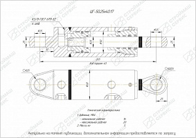 ГИДРОЦИЛИНДР РАБОЧЕГО ОРГАНА ЦГ-50.25Х40.17