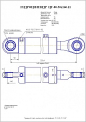 Гидроцилиндр ЦГ-80.50х160.11