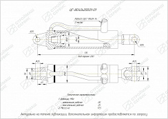 ГИДРОЦИЛИНДР РАБОЧЕГО ОРГАНА ЦГ-80.40Х200.01-01