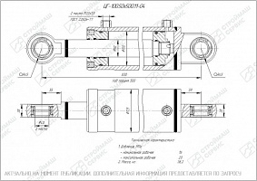 ГИДРОЦИЛИНДР РАБОЧЕГО ОРГАНА ЦГ-100.50Х500.11-04