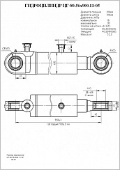 Гидроцилиндр ЦГ-80.56х900.11-05