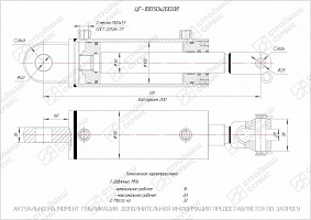 ГИДРОЦИЛИНДР РАБОЧЕГО ОРГАНА ЦГ-100.50Х200.08