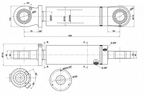 ГИДРОЦИЛИНДР ГРЕЙФЕРА FUCHS ЦГ-70.50X245S