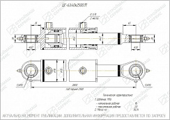 ГИДРОЦИЛИНДР РАБОЧЕГО ОРГАНА ЦГ-63.40Х2500.11