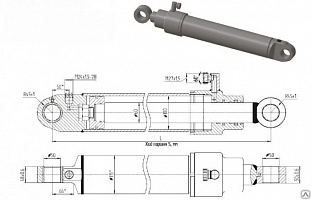 ГИДРОЦИЛИНДР ДЛЯ КОМПЛЕКТАЦИИ МС 100/60Х800-3.22