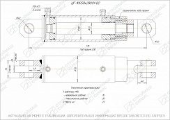 ГИДРОЦИЛИНДР РАБОЧЕГО ОРГАНА ЦГ-100.50Х200.01-02