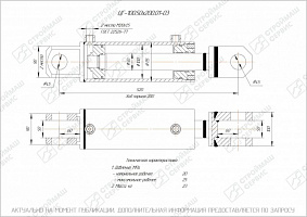 ГИДРОЦИЛИНДР РАБОЧЕГО ОРГАНА ЦГ-100.50Х200.01-03