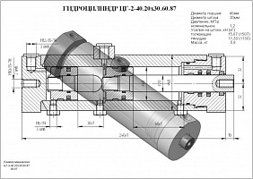 Гидроцилиндр ЦГ-2-40.20х30.60.87