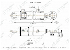 ГИДРОЦИЛИНДР РАБОЧЕГО ОРГАНА ЦГ-80.50Х400.11-06