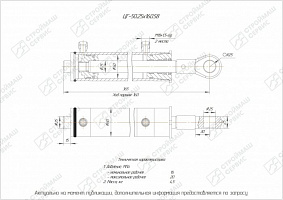 ГИДРОЦИЛИНДР РАБОЧЕГО ОРГАНА ЦГ-50.25Х160.58
