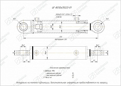 ГИДРОЦИЛИНДР РАБОЧЕГО ОРГАНА ЦГ-80.50Х250.22-01