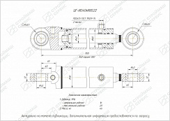ГИДРОЦИЛИНДР РАБОЧЕГО ОРГАНА ЦГ-80.40Х800.22