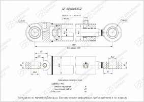 ГИДРОЦИЛИНДР РАБОЧЕГО ОРГАНА ЦГ-80.40Х800.22