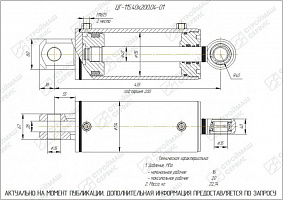 ГИДРОЦИЛИНДР РАБОЧЕГО ОРГАНА ЦГ-115.40Х200.04-01