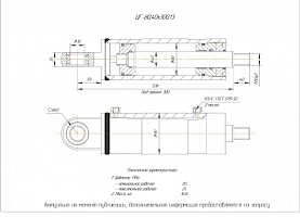 ГИДРОЦИЛИНДР ЦГ-80.40Х300.01 (О)