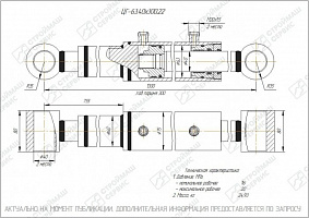 ГИДРОЦИЛИНДР РАБОЧЕГО ОРГАНА ЦГ-63.40Х300.22