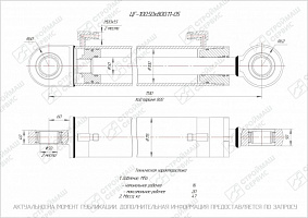 ГИДРОЦИЛИНДР РАБОЧЕГО ОРГАНА ЦГ-100.50Х800.11-05