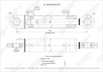 ГИДРОЦИЛИНДР РАБОЧЕГО ОРГАНА ЦГ-100.50Х800.11-05