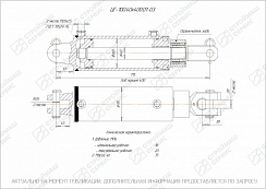 ГИДРОЦИЛИНДР РАБОЧЕГО ОРГАНА ЦГ-100.40Х400.01-03 (С РЕГУЛИРОВКОЙ ХОДА)