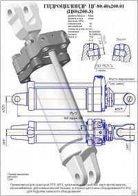 ГИДРОЦИЛИНДР ЕДЦГ 80.40Х200.000-01 (ЕДЦГ-80.40.250)