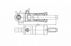 ГИДРОЦИЛИНДР РАБОЧЕГО ОРГАНА ЦП-50.30Х70.14