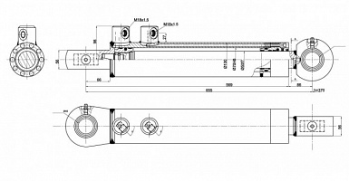 ГИДРОЦИЛИНДР ГРЕЙФЕРА LIEBHERR ЦГ-70.50Х370S