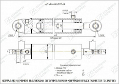 ГИДРОЦИЛИНДР РАБОЧЕГО ОРГАНА ЦГ-80.40Х320.11-04