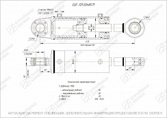 ГИДРОЦИЛИНДР РАБОЧЕГО ОРГАНА ЕЦГ-125.50Х80.11