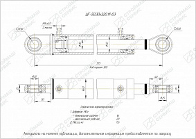 ГИДРОЦИЛИНДР РАБОЧЕГО ОРГАНА ЦГ-50.30Х320.11-03