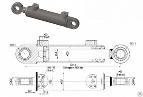 ГИДРОЦИЛИНДР ДЛЯ КОМПЛЕКТАЦИИ МС 100/63Х280-3.11.6 (620)