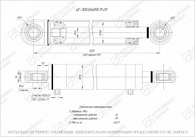 ГИДРОЦИЛИНДР РАБОЧЕГО ОРГАНА ЦГ-100.50Х895.11-01