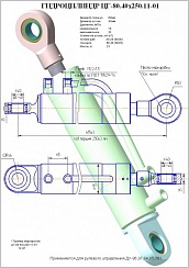 Гидроцилиндр ЦГ-80.40х250.11-01
