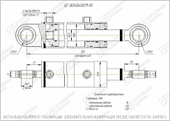 ГИДРОЦИЛИНДР РАБОЧЕГО ОРГАНА ЦГ-80.40Х400.11-05