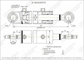 ГИДРОЦИЛИНДР РАБОЧЕГО ОРГАНА ЦГ-80.40Х400.11-05