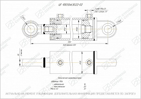 ГИДРОЦИЛИНДР РАБОЧЕГО ОРГАНА ЦГ-100.50Х630.22-02